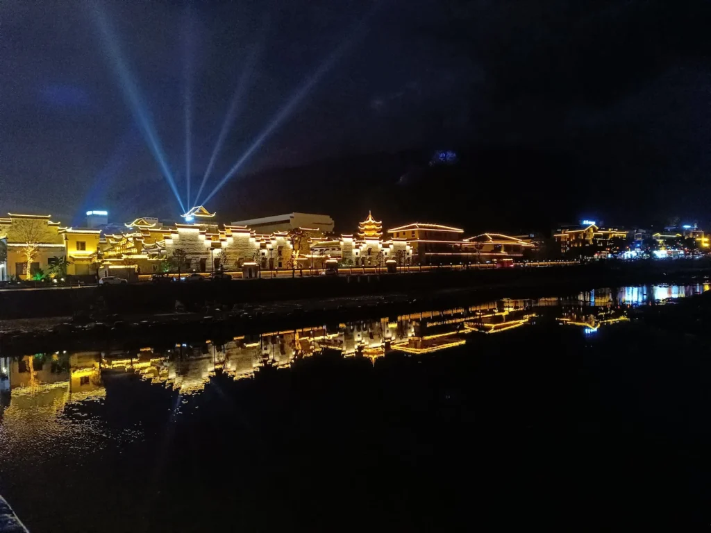 Vida nocturna en Wulingyuan (China)