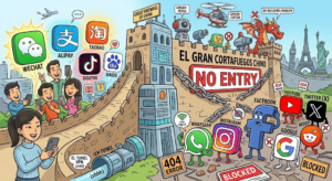 Imagen ilustrativa del Gran Cortafuegos chino