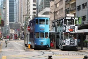 Tranvía Ding Ding en Hong Kong - Viajando al Cuadrado